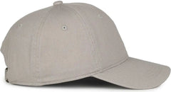 OC Sports GWT-111 Adjustable Strap Garment Wash Cotton Cap - Lt Gray - Light Gray / 6 7/8’’ - 7 1/2’’