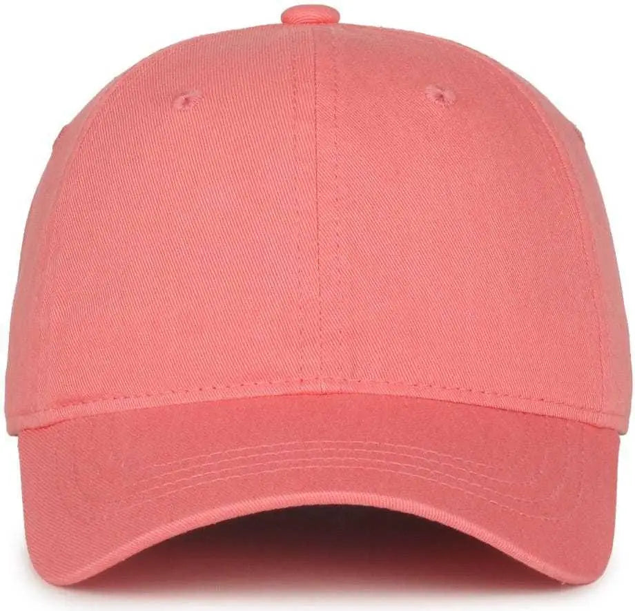 OC Sports GWT-111 Adjustable Strap Garment Wash Cotton Cap - Melon - Pink / 6 7/8’’ - 7 1/2’’