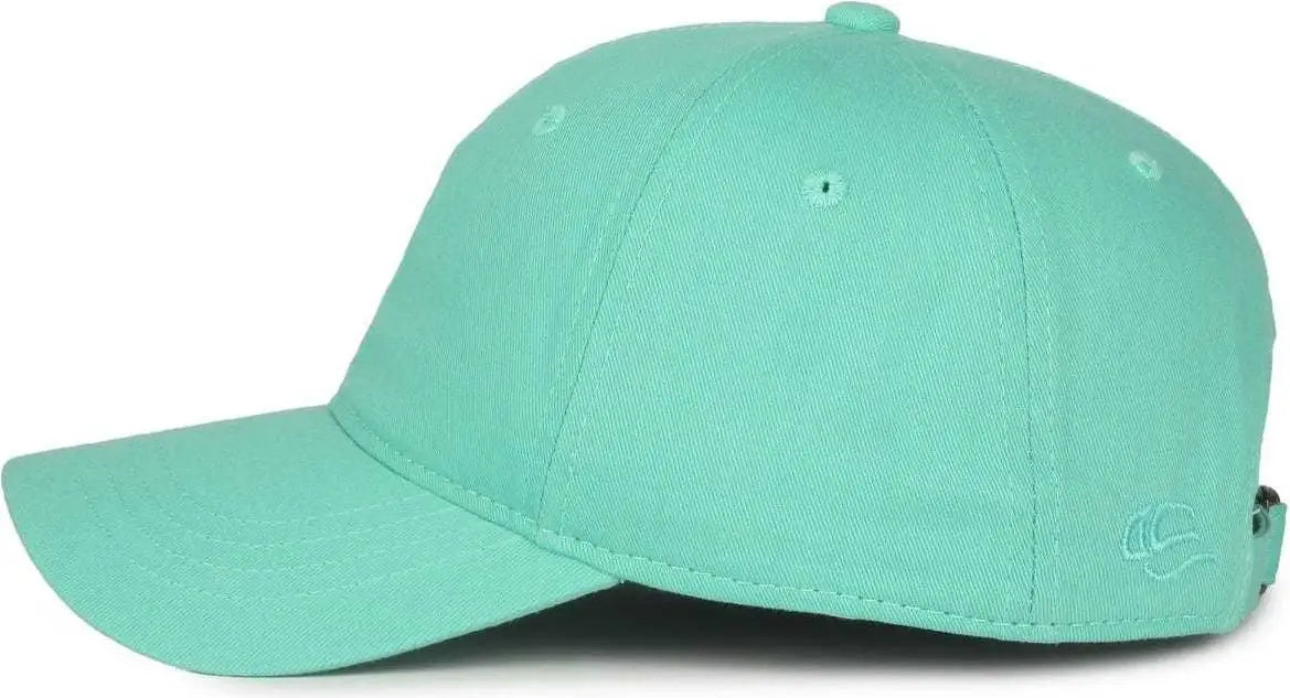 OC Sports GWT-111 Adjustable Strap Garment Wash Cotton Cap - Mint - Green / 6 7/8’’ - 7 1/2’’