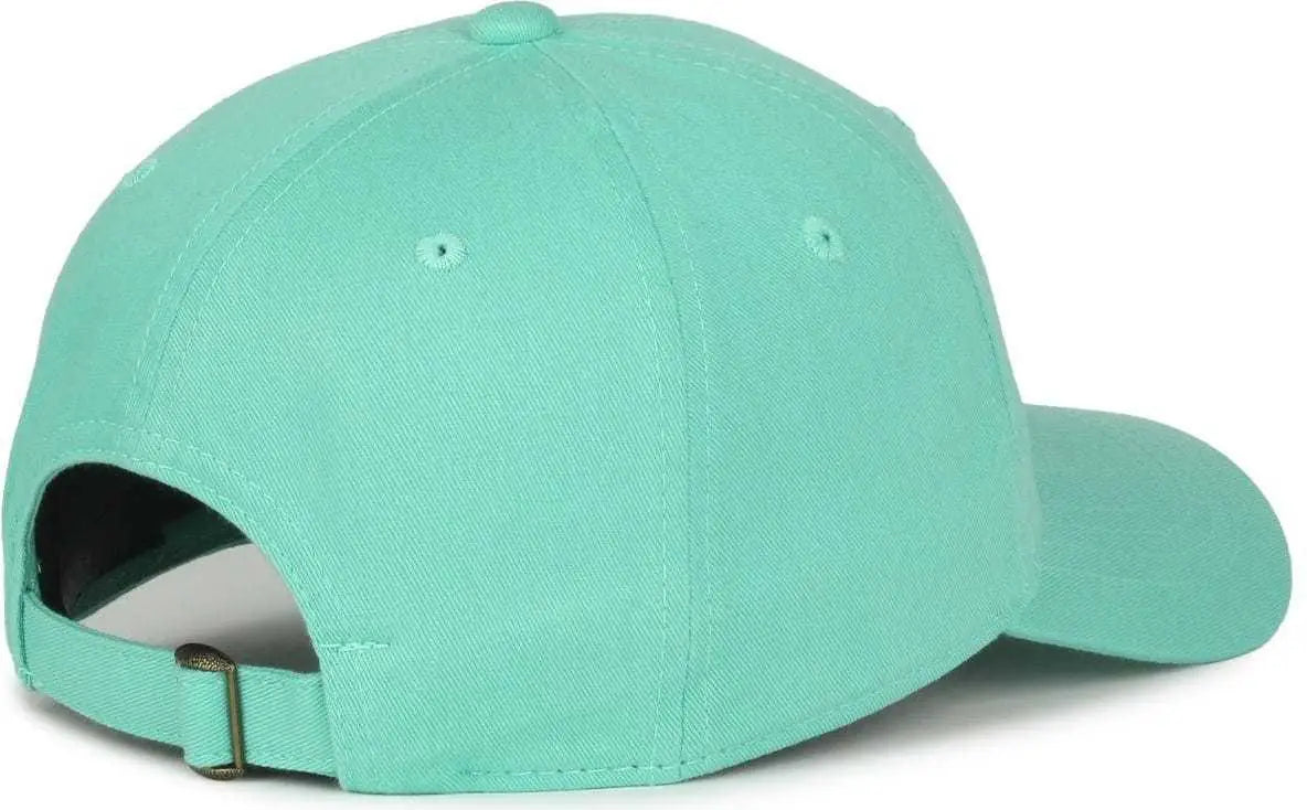 OC Sports GWT-111 Adjustable Strap Garment Wash Cotton Cap - Mint - Green / 6 7/8’’ - 7 1/2’’