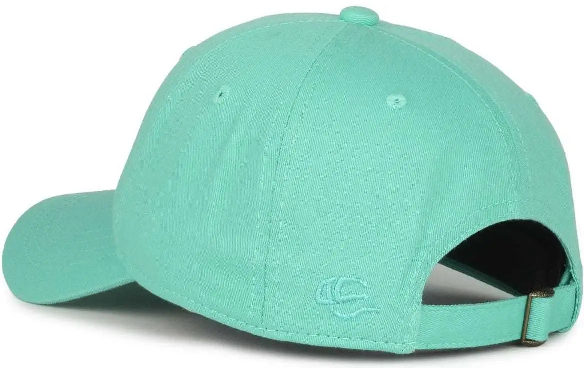 OC Sports GWT-111 Adjustable Strap Garment Wash Cotton Cap - Mint - Green / 6 7/8’’ - 7 1/2’’