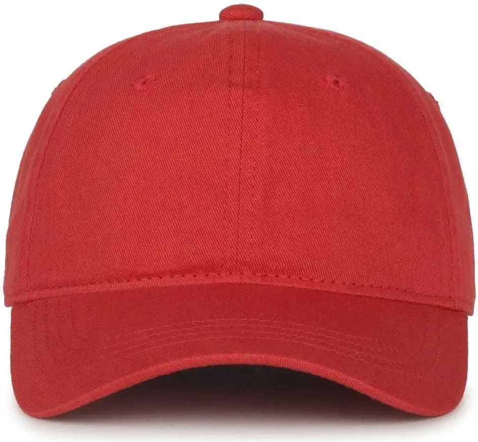 OC Sports GWT-111 Adjustable Strap Garment Wash Cotton Cap - Nantucket - Cardinal / 6 7/8’’ - 7 1/2’’
