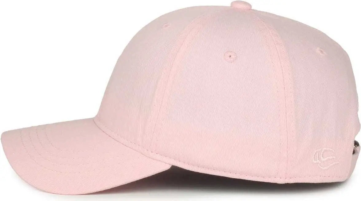 OC Sports GWT-111 Adjustable Strap Garment Wash Cotton Cap - Pink - Pink / 6 3/8’’ - 7’’