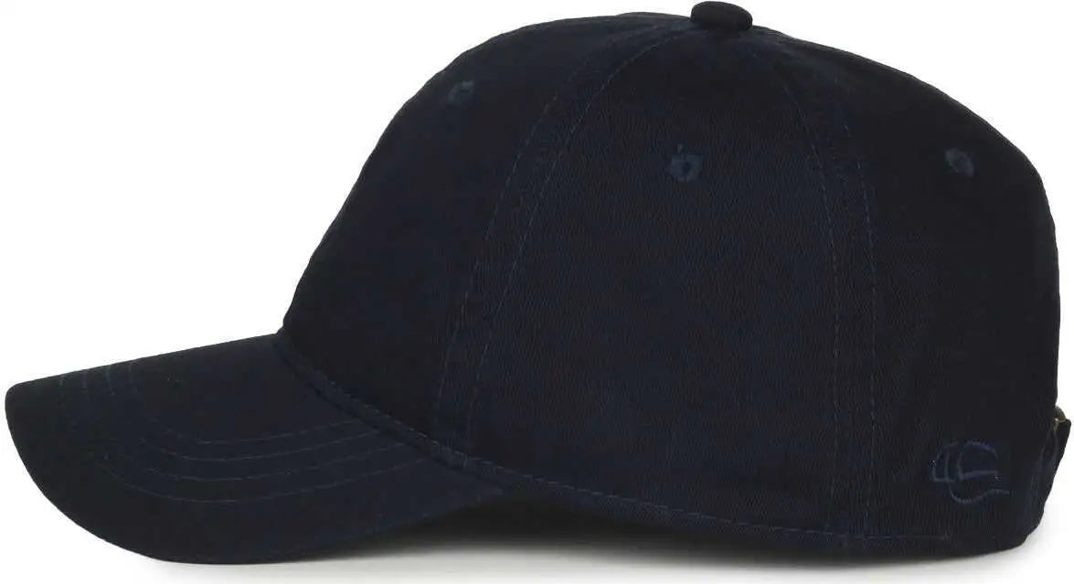 OC Sports GWT-111 Adjustable Strap Garment Wash Cotton Cap - True Navy