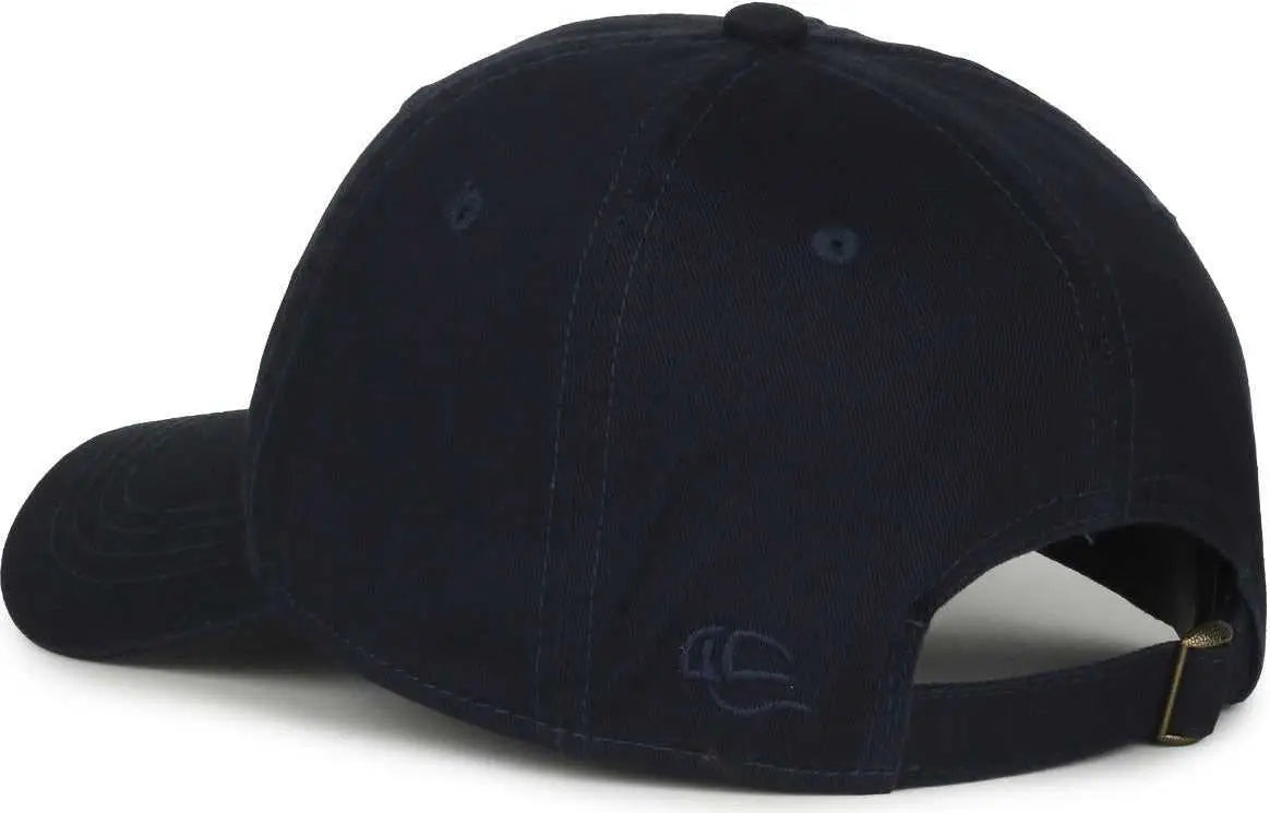 OC Sports GWT-111 Adjustable Strap Garment Wash Cotton Cap - True Navy