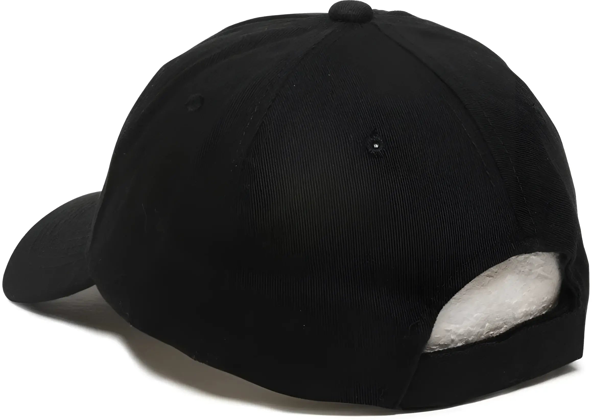 OC Sports GWT-116 Adj. Garment Wash Cotton Baseball Cap - Black - Black / 6 7/8’’ - 7 1/2’’