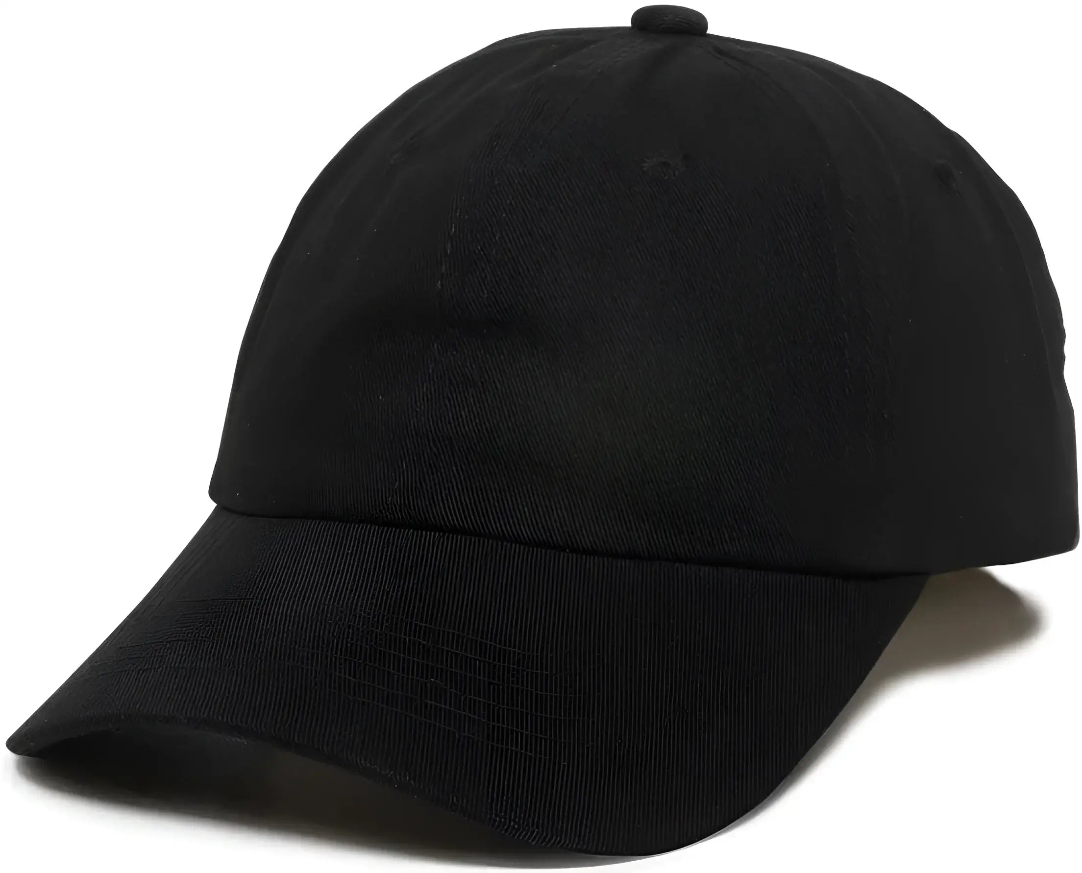 OC Sports GWT-116 Adj. Garment Wash Cotton Baseball Cap - Black - Black / 6 7/8’’ - 7 1/2’’