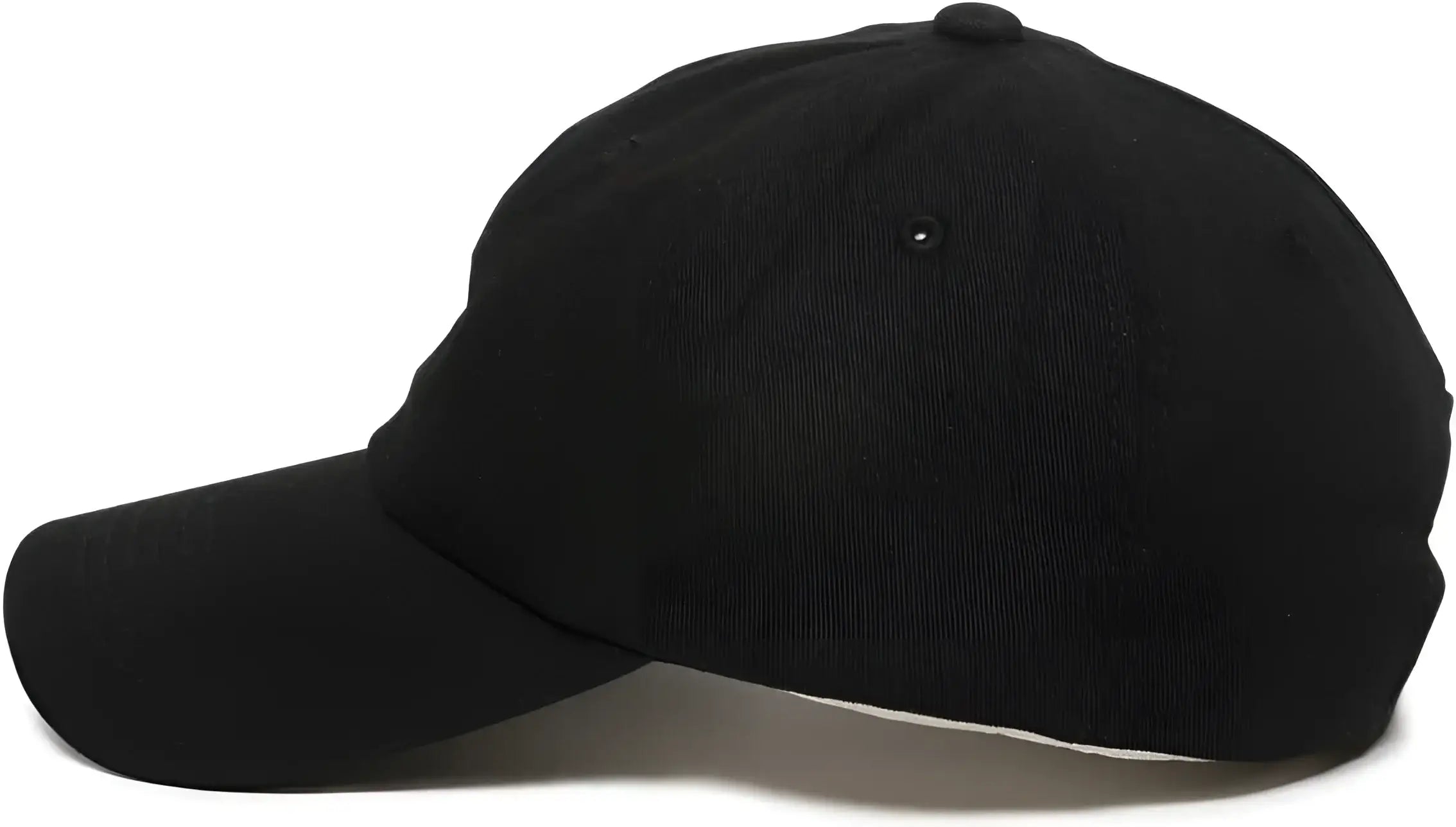 OC Sports GWT-116 Adj. Garment Wash Cotton Baseball Cap - Black - Black / 6 7/8’’ - 7 1/2’’