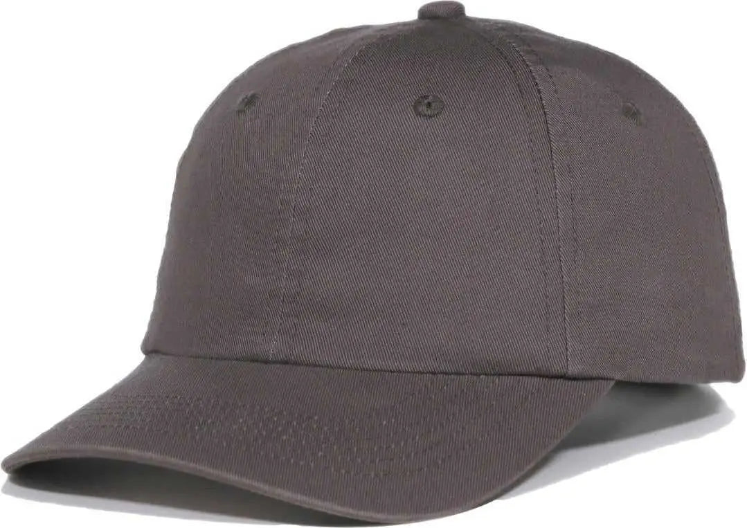 OC Sports GWT-116 Adj. Garment Wash Cotton Baseball Cap - Charcoal - Dark Gray / OSFM