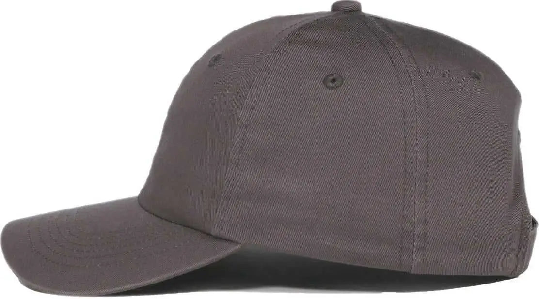 OC Sports GWT-116 Adj. Garment Wash Cotton Baseball Cap - Charcoal - Dark Gray / OSFM
