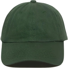 OC Sports GWT-116 Adj. Garment Wash Cotton Baseball Cap - Dark Green - Forest / 6 7/8’’ - 7 1/2’’