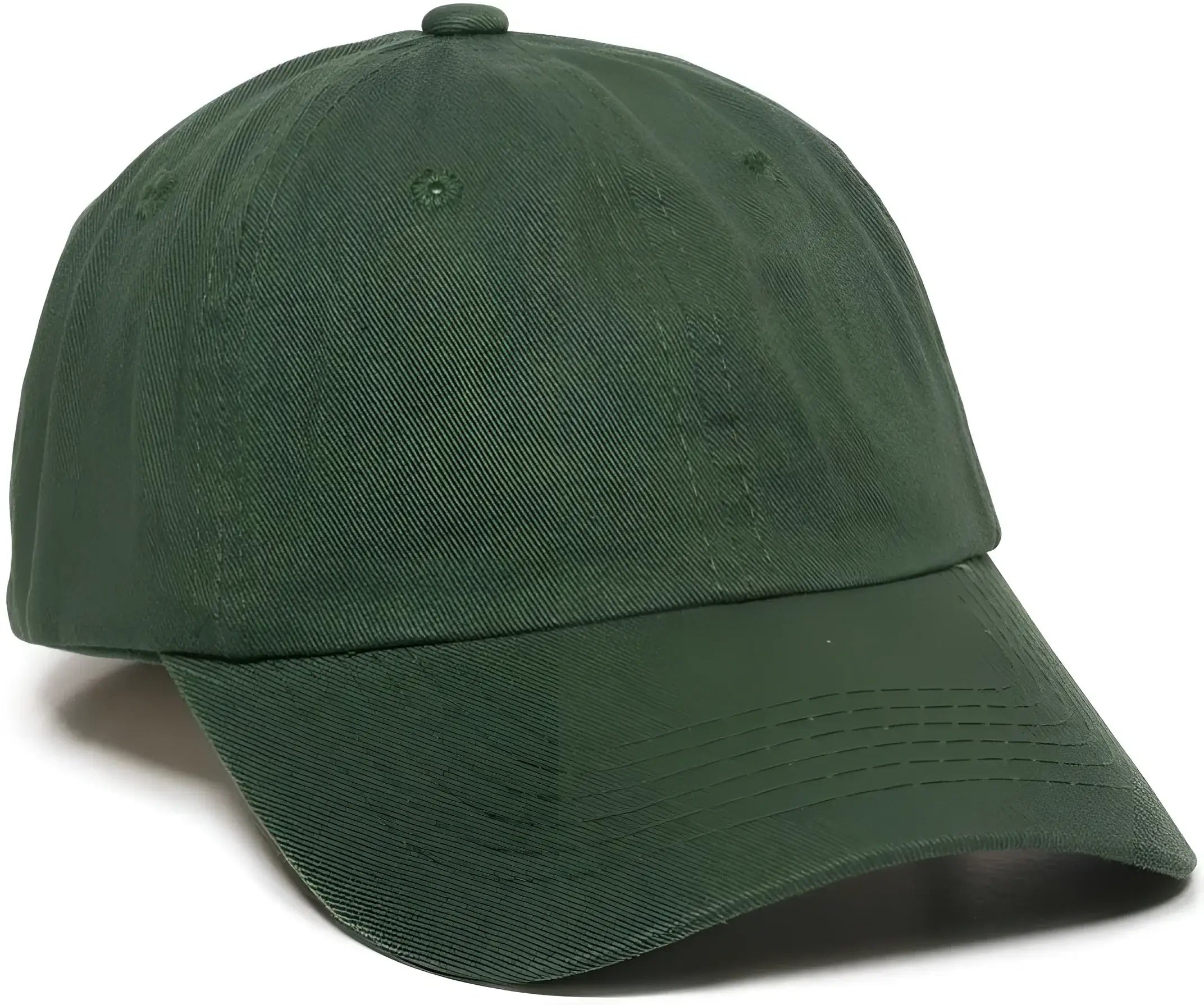 OC Sports GWT-116 Adj. Garment Wash Cotton Baseball Cap - Dark Green - Forest / 6 7/8’’ - 7 1/2’’
