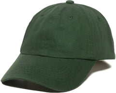 OC Sports GWT-116 Adj. Garment Wash Cotton Baseball Cap - Dark Green - Forest / 6 7/8’’ - 7 1/2’’