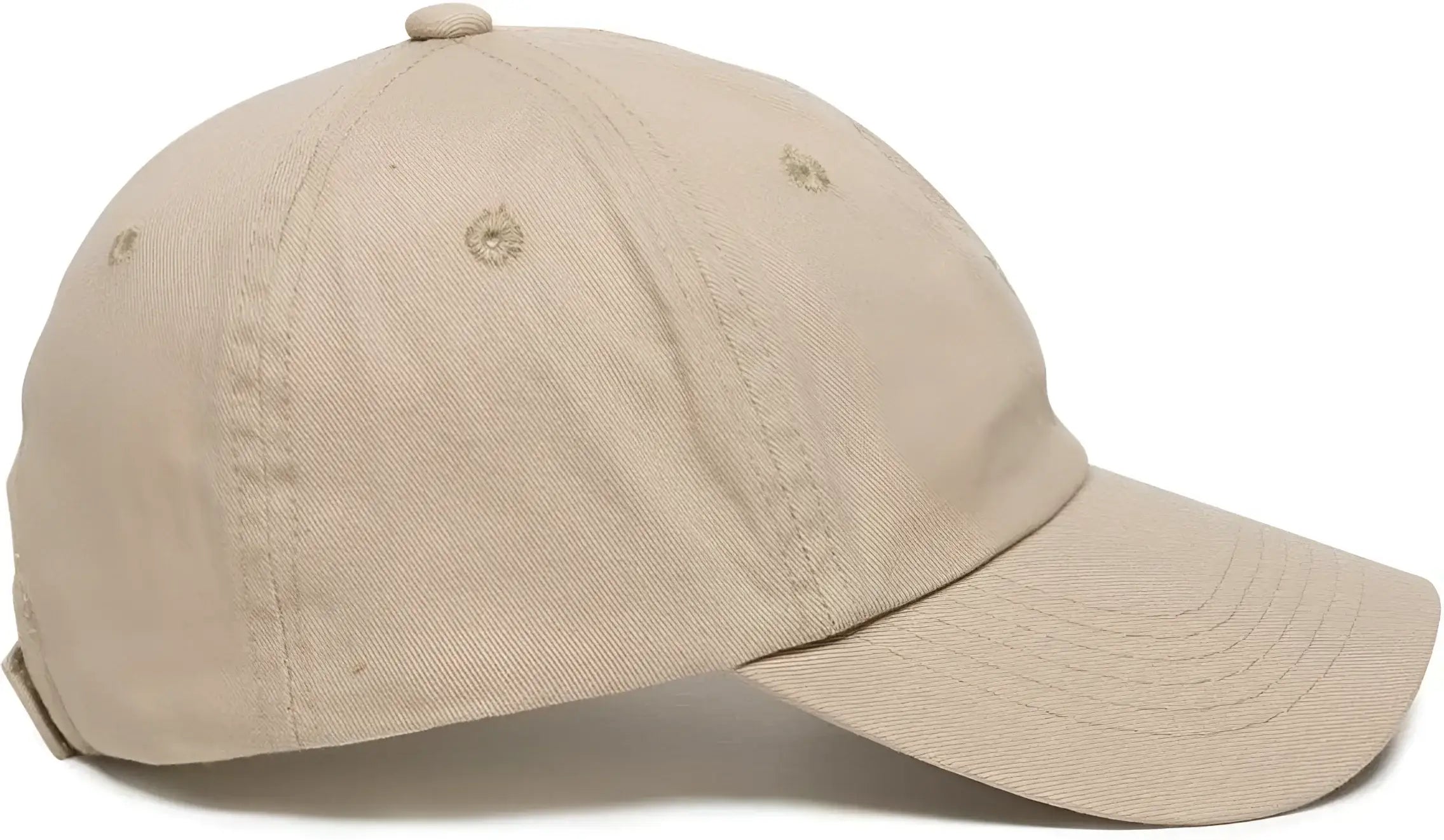 OC Sports GWT-116 Adj. Garment Wash Cotton Baseball Cap - Khaki - Khaki / 6 7/8’’ - 7 1/2’’