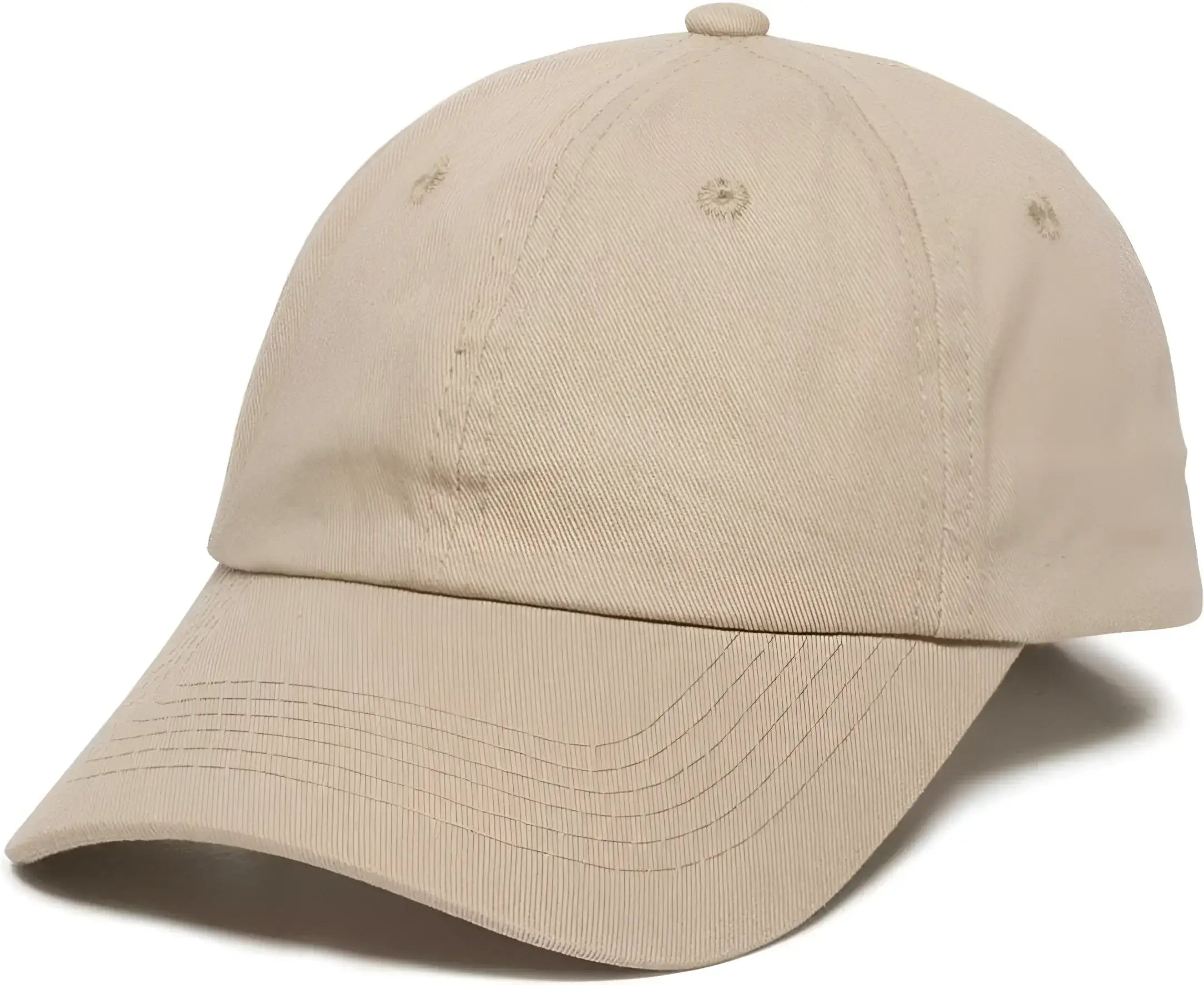 OC Sports GWT-116 Adj. Garment Wash Cotton Baseball Cap - Khaki - Khaki / 6 7/8’’ - 7 1/2’’