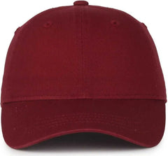 OC Sports GWT-SB Garment Washed Snap Back Dad Cap - Burgundy - Burgundy / OSFM