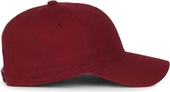 OC Sports GWT-SB Garment Washed Snap Back Dad Cap - Burgundy - Burgundy / OSFM