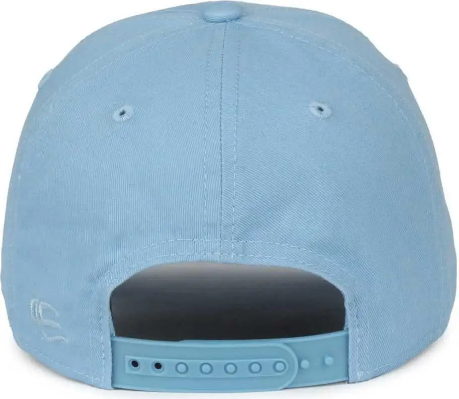OC Sports GWT-SB Garment Washed Snap Back Dad Cap - Light Blue - Blue / OSFM