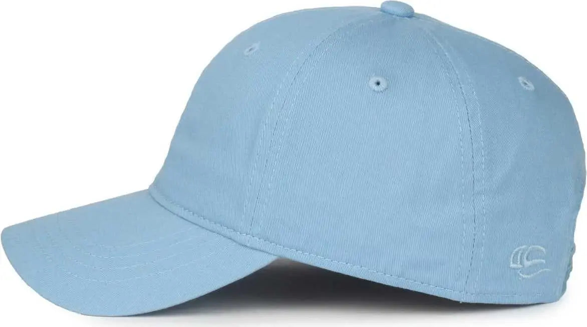 OC Sports GWT-SB Garment Washed Snap Back Dad Cap - Light Blue - Blue / OSFM