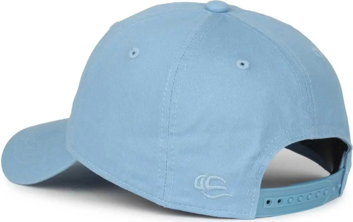 OC Sports GWT-SB Garment Washed Snap Back Dad Cap - Light Blue - Blue / OSFM