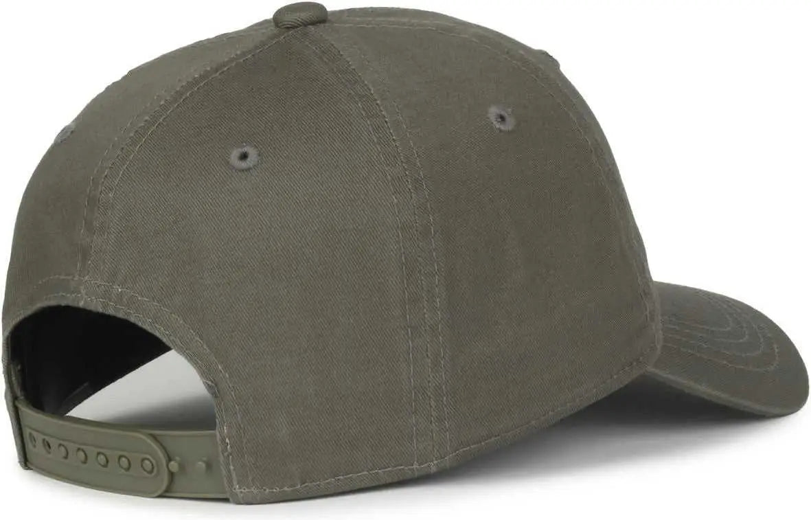 OC Sports GWT-SB Garment Washed Snap Back Dad Cap - Olive - Olive / OSFM