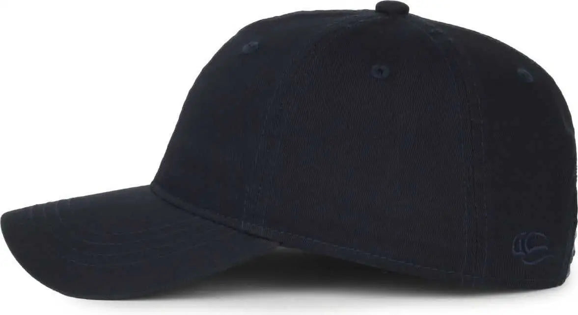 OC Sports GWT-SB Garment Washed Snap Back Dad Cap - True Navy - Navy / OSFM