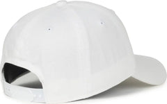 OC Sports GWT-SB Garment Washed Snap Back Dad Cap - White - White / OSFM