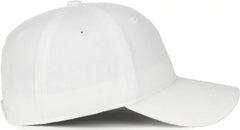 OC Sports GWT-SB Garment Washed Snap Back Dad Cap - White - White / OSFM