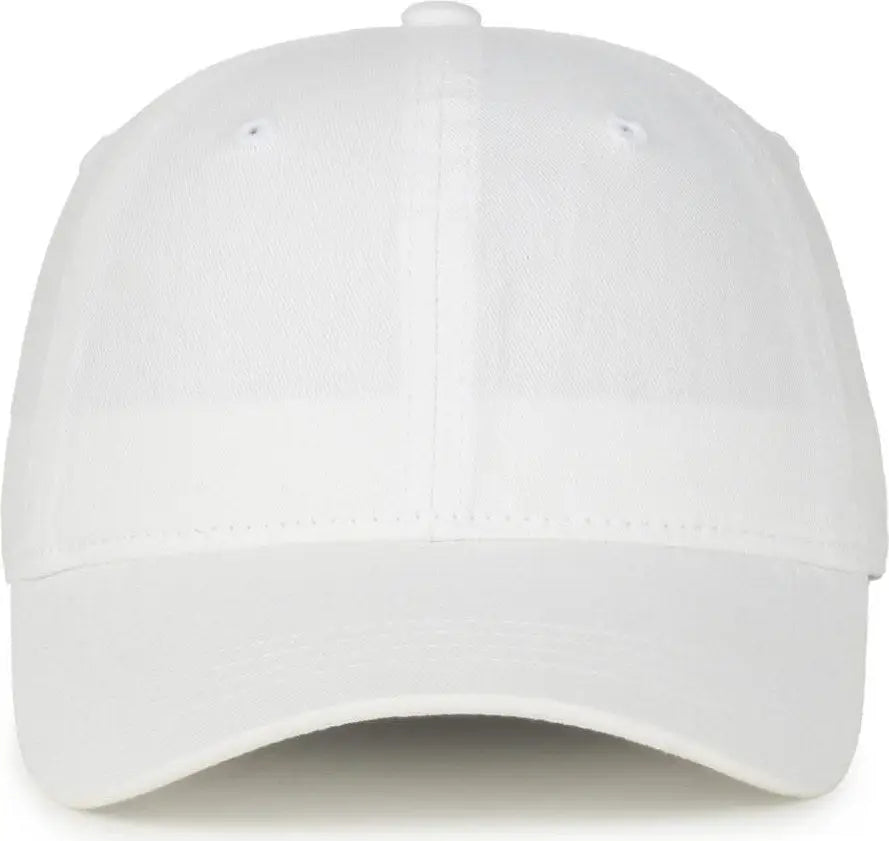 OC Sports GWT-SB Garment Washed Snap Back Dad Cap - White - White / OSFM