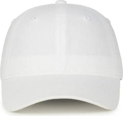 OC Sports GWT-SB Garment Washed Snap Back Dad Cap - White - White / OSFM