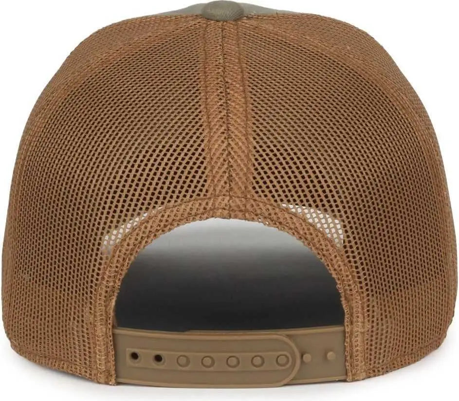 OC Sports HOOK01 ƒ??Iƒ??d Rather Be Fishing Cap - Hunter Olive Clay - Olive Light Tan / 6 7/8’’ - 7 1/2’’