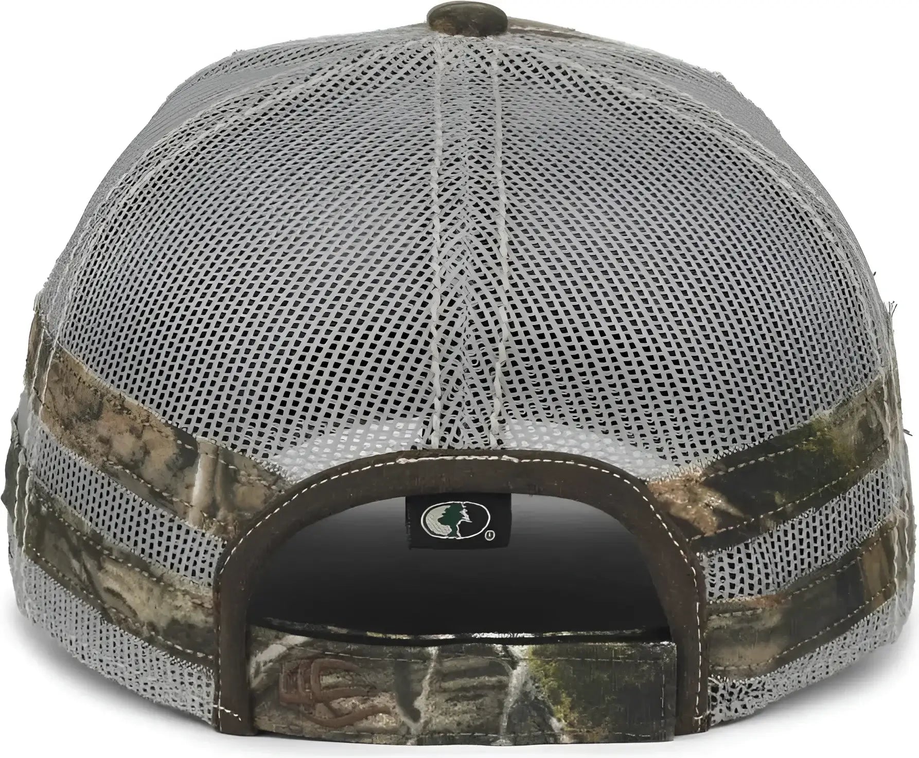 OC Sports HPC-400M Weathered Cotton Mesh Back Cap - Brown Light Gray Mossy Oak Country Dna - Mossy Oak / OSFM