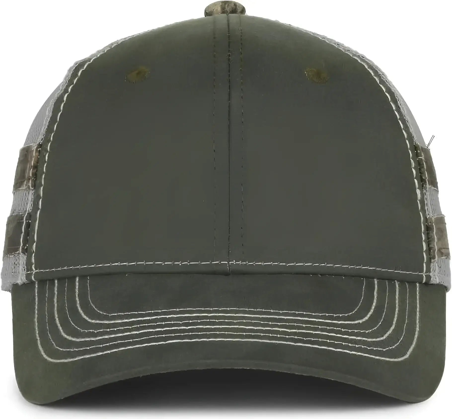 OC Sports HPC-400M Weathered Cotton Mesh Back Cap - Olive Light Gray Mossy Oak Country Dna - Mossy Oak / OSFM