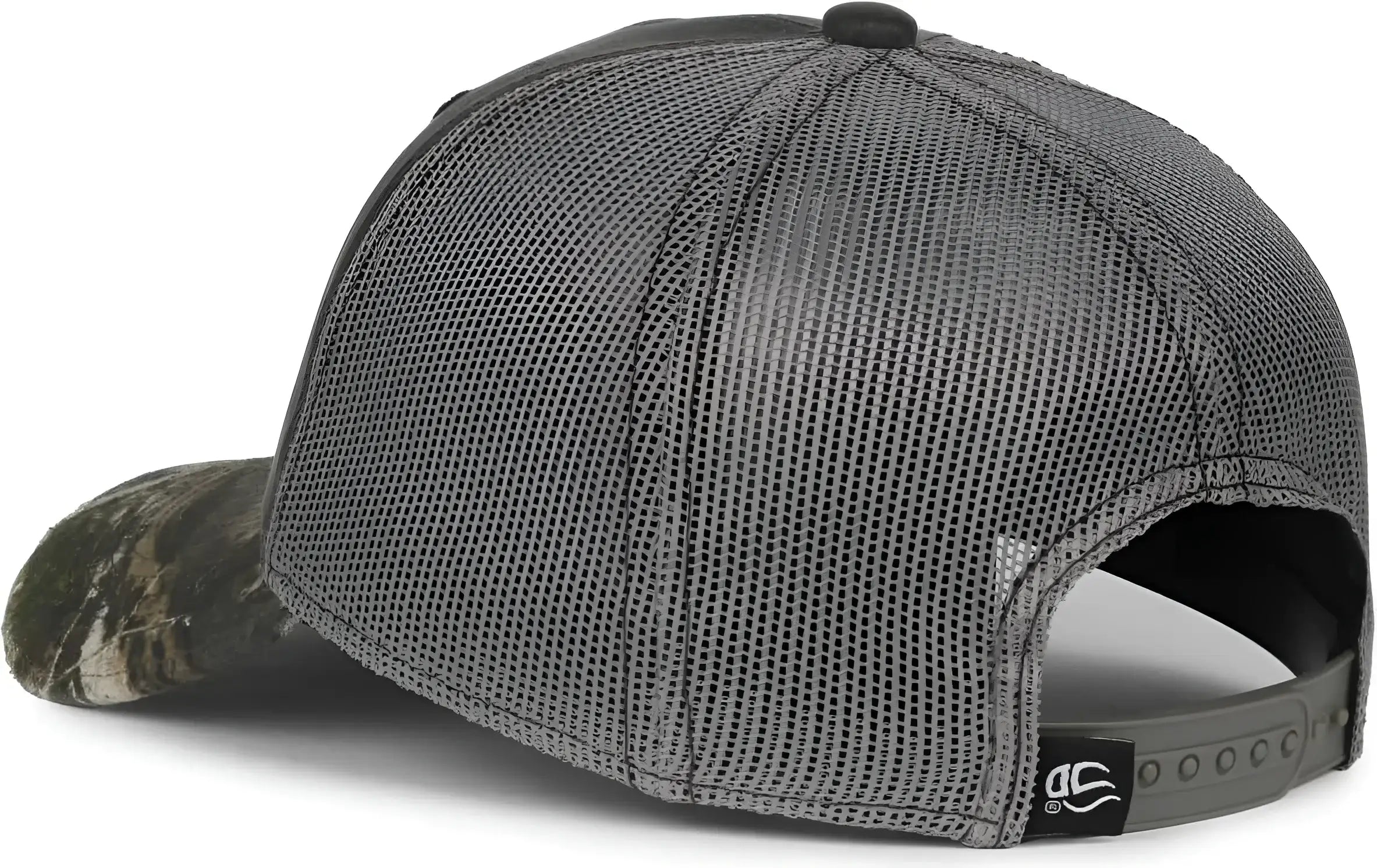 OC Sports HPC-500M Adjustable Mesh Back Cap - Black Dark Gray Mossy Oak Country DNA - Mossy Oak / OSFM