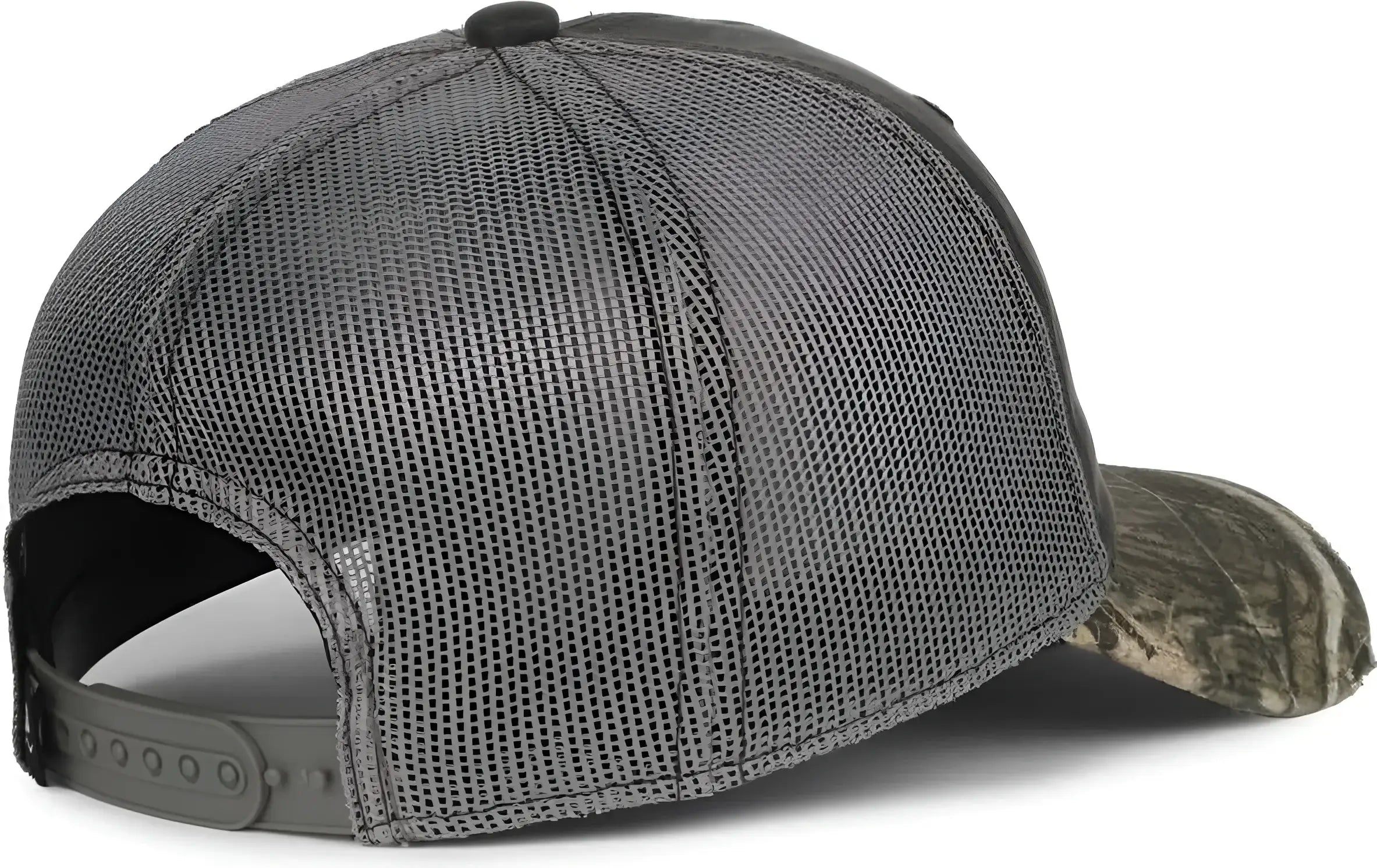 OC Sports HPC-500M Adjustable Mesh Back Cap - Black Dark Gray Mossy Oak Country DNA - Mossy Oak / OSFM
