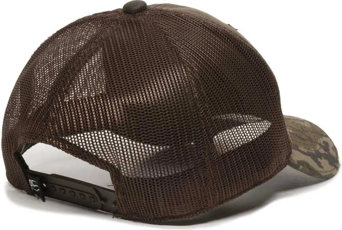 OC Sports HPC-500M Adjustable Mesh Back Cap - Brown Brown Mossy Oak Original Bottomland - Brown Mossy Oak / 6 7/8’’ - 7