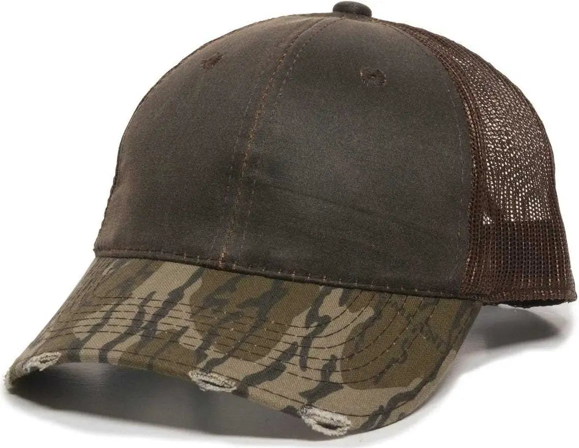 OC Sports HPC-500M Adjustable Mesh Back Cap - Brown Brown Mossy Oak Original Bottomland - Brown Mossy Oak / 6 7/8’’ - 7