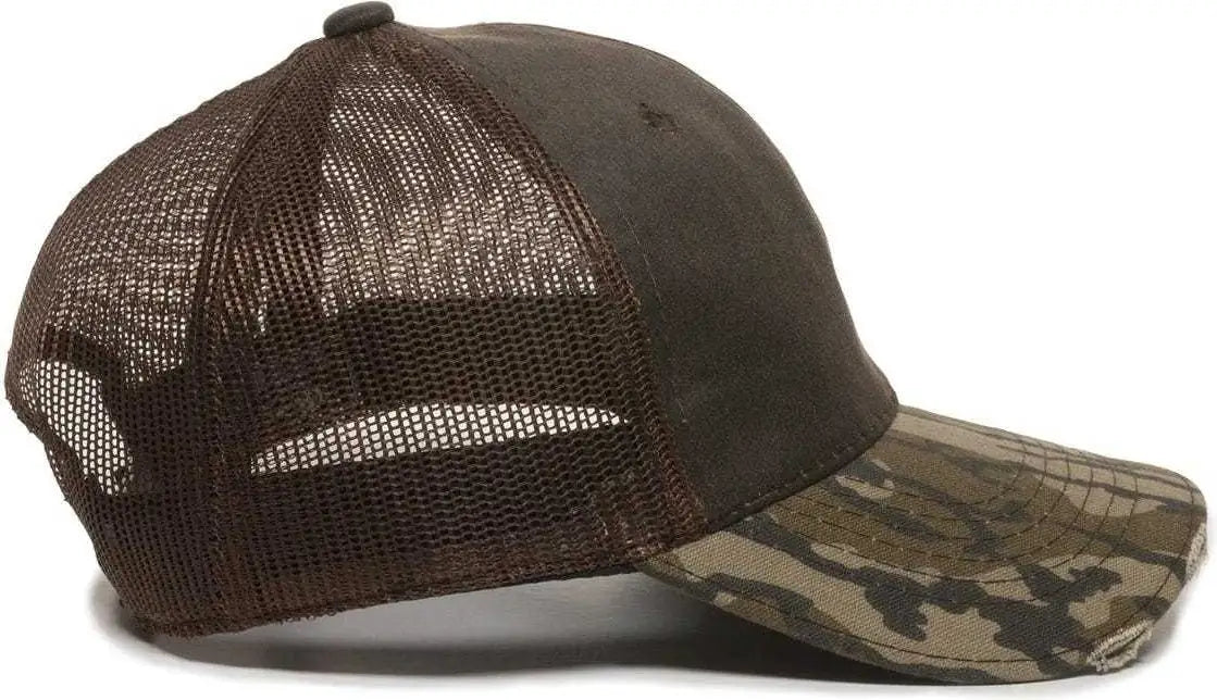 OC Sports HPC-500M Adjustable Mesh Back Cap - Brown Brown Mossy Oak Original Bottomland - Brown Mossy Oak / 6 7/8’’ - 7