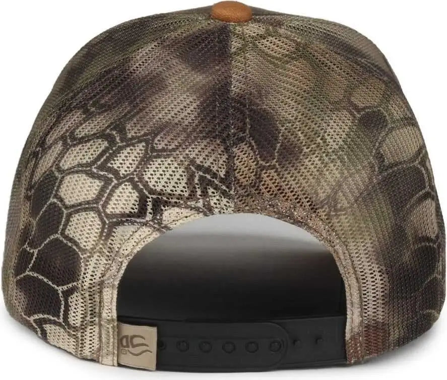 OC Sports HPC-615M Premium Rugged Camo Trucker Cap - Brown Kryptek Highlander Brown - Kryptek Brown / OSFM