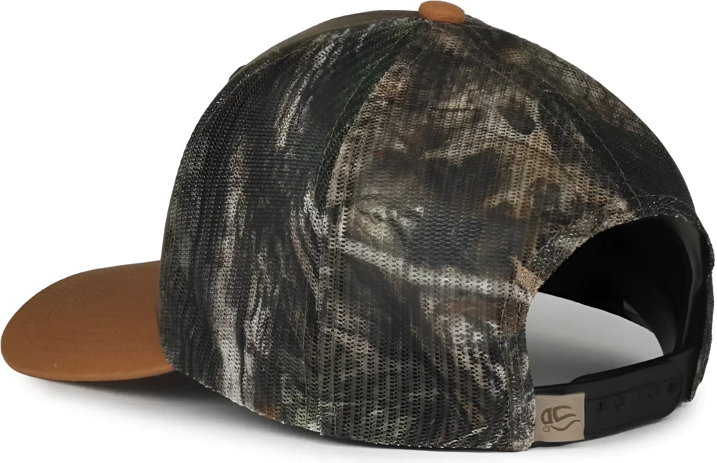 OC Sports HPC-615M Premium Rugged Camo Trucker Cap - Brown Mossy Oak Country Dna Brown - Mossy Oak Brown / OSFM
