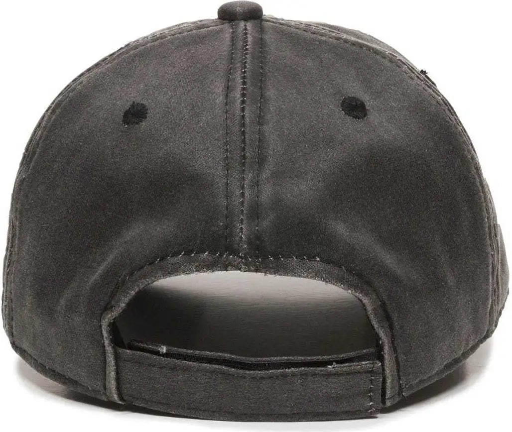 OC Sports HPD-605 Adjustable Cap - Black - Black / 6 7/8’’ - 7 1/2’’