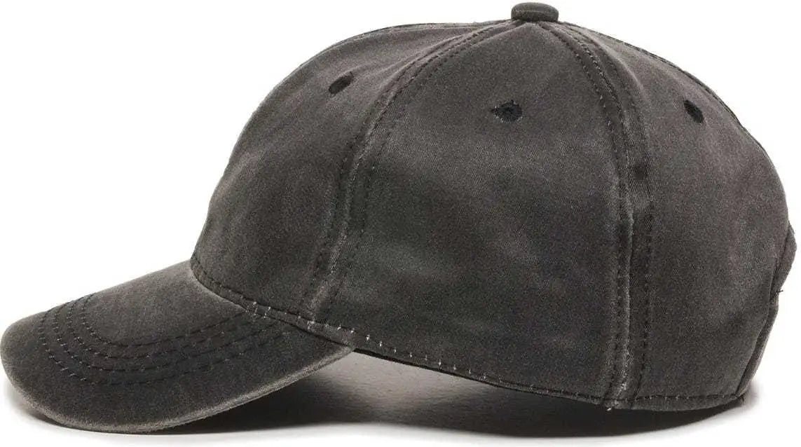 OC Sports HPD-605 Adjustable Cap - Black - Black / 6 7/8’’ - 7 1/2’’