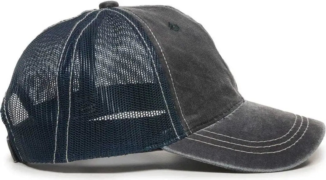 OC Sports HPD-610M Adjustable Mesh Back Cap - Navy - Navy / 6 7/8’’ - 7 1/2’’