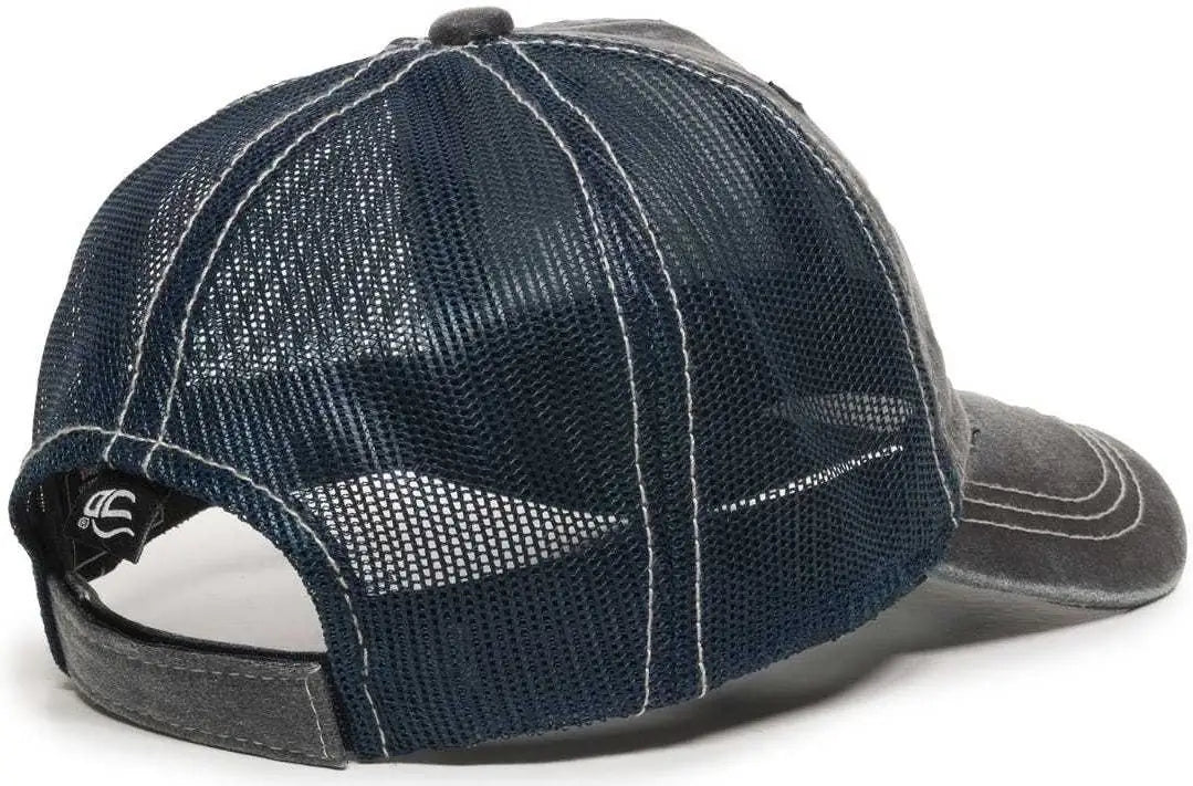 OC Sports HPD-610M Adjustable Mesh Back Cap - Navy - Navy / 6 7/8’’ - 7 1/2’’