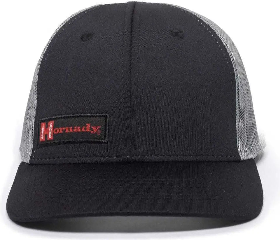 OC Sports HRN02A Hornady Mesh Back Cap - Black Gray - Black Gray / 6 7/8’’ - 7 1/2’’