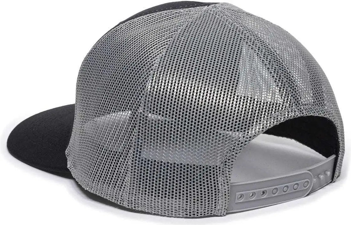 OC Sports HRN02A Hornady Mesh Back Cap - Black Gray - Black Gray / 6 7/8’’ - 7 1/2’’