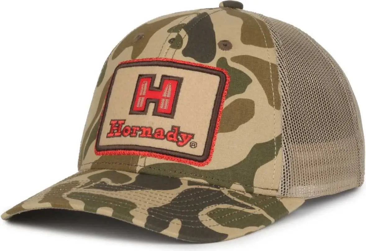 OC Sports HRN09 Hornady Series Cap - Brown Generic Woodland Camo Tan - Tan / OSFM