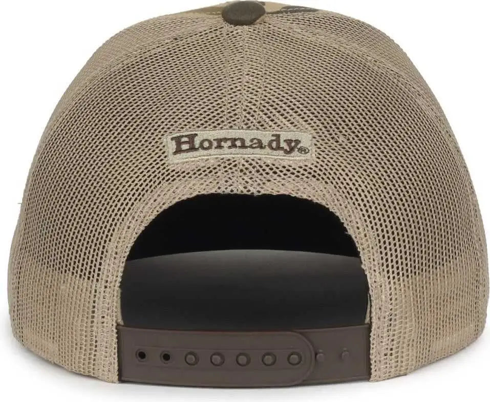 OC Sports HRN09 Hornady Series Cap - Brown Generic Woodland Camo Tan - Tan / OSFM