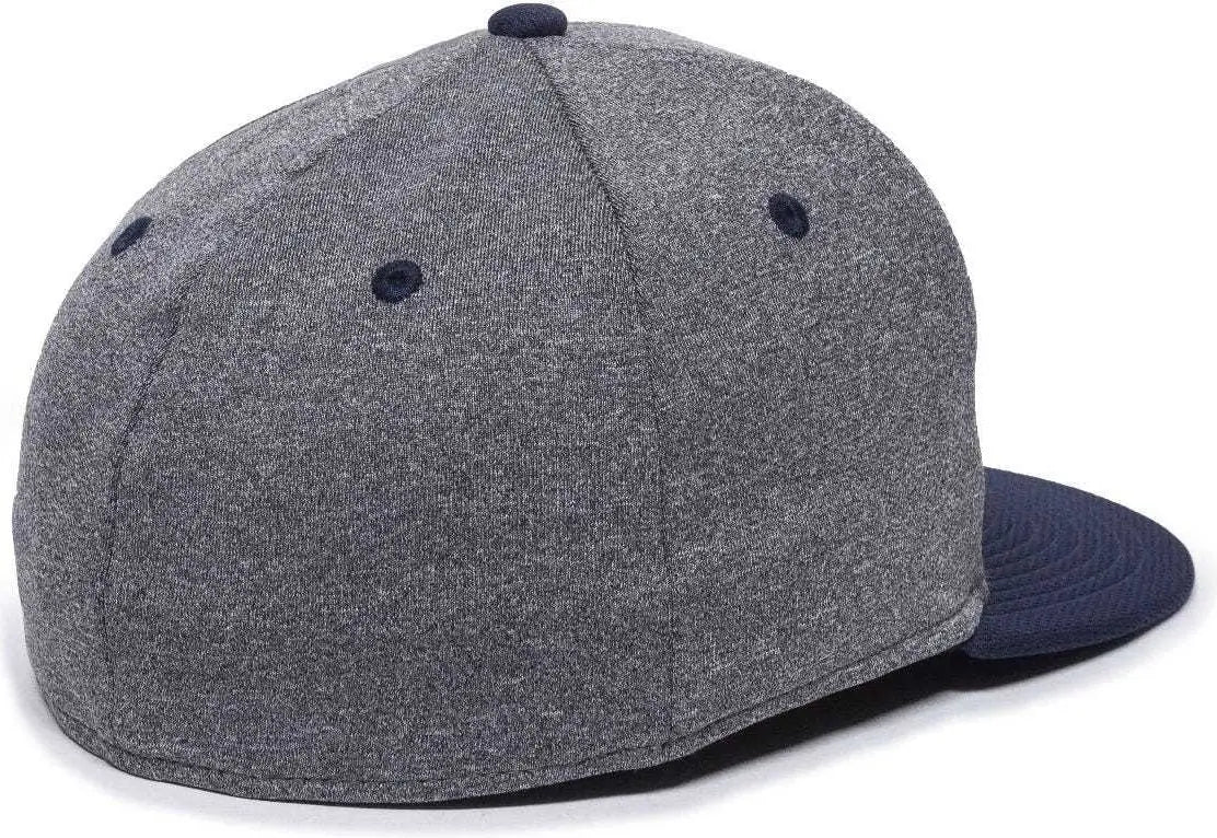 OC Sports HTH25 Flexible Fitting Cap - Heathered Gray Navy