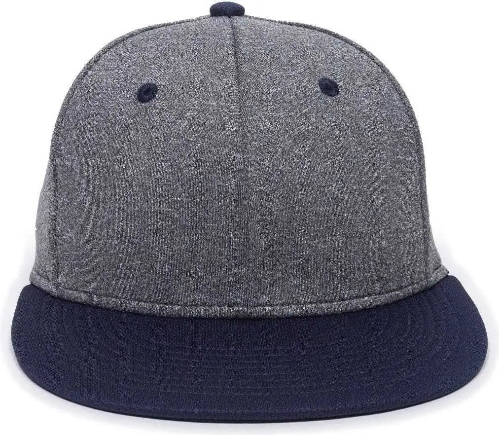 OC Sports HTH25 Flexible Fitting Cap - Heathered Gray Navy